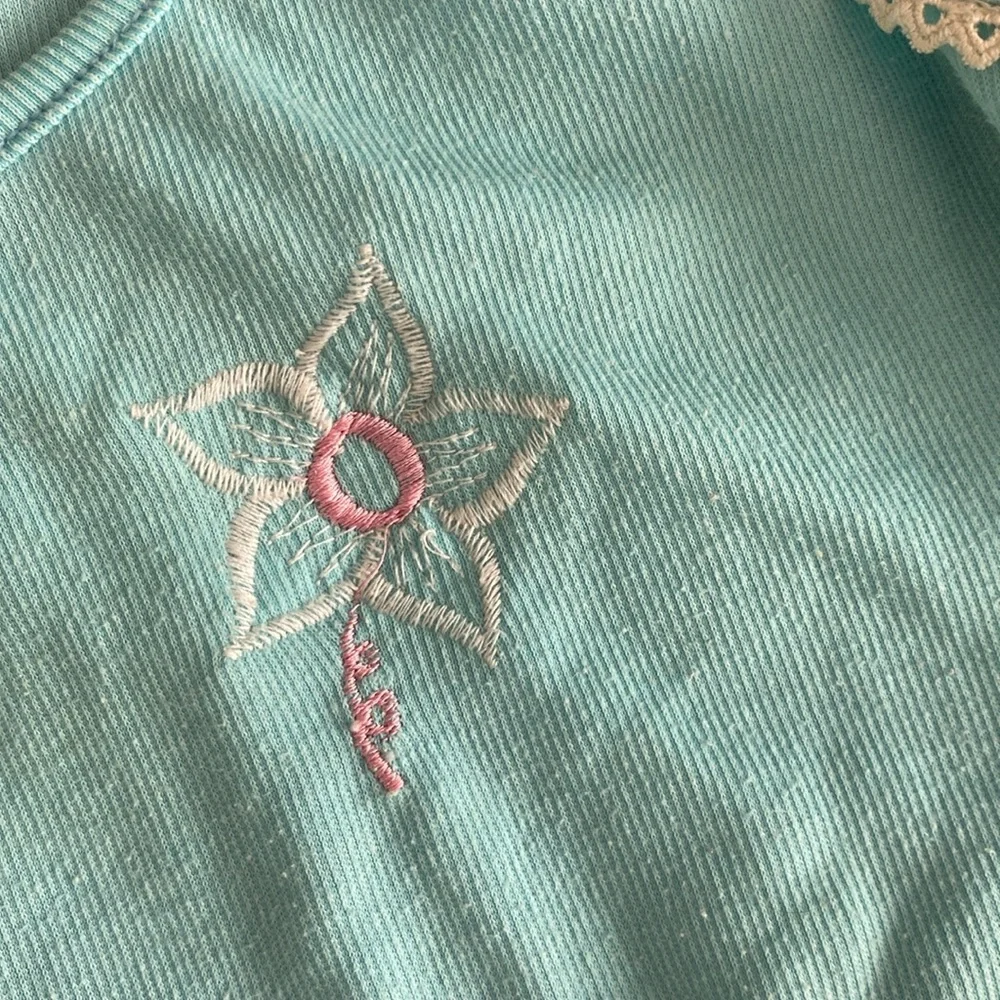 Zuhaila baby blue sleepwear tank top